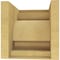 Ekena Millwork 11"W x 11"D x 11"H Wide Alma Rough Cedar Woodgrain TimberThane Corbel, Primed Tan CORUR11X11X11ALMRCPR - alternate 4